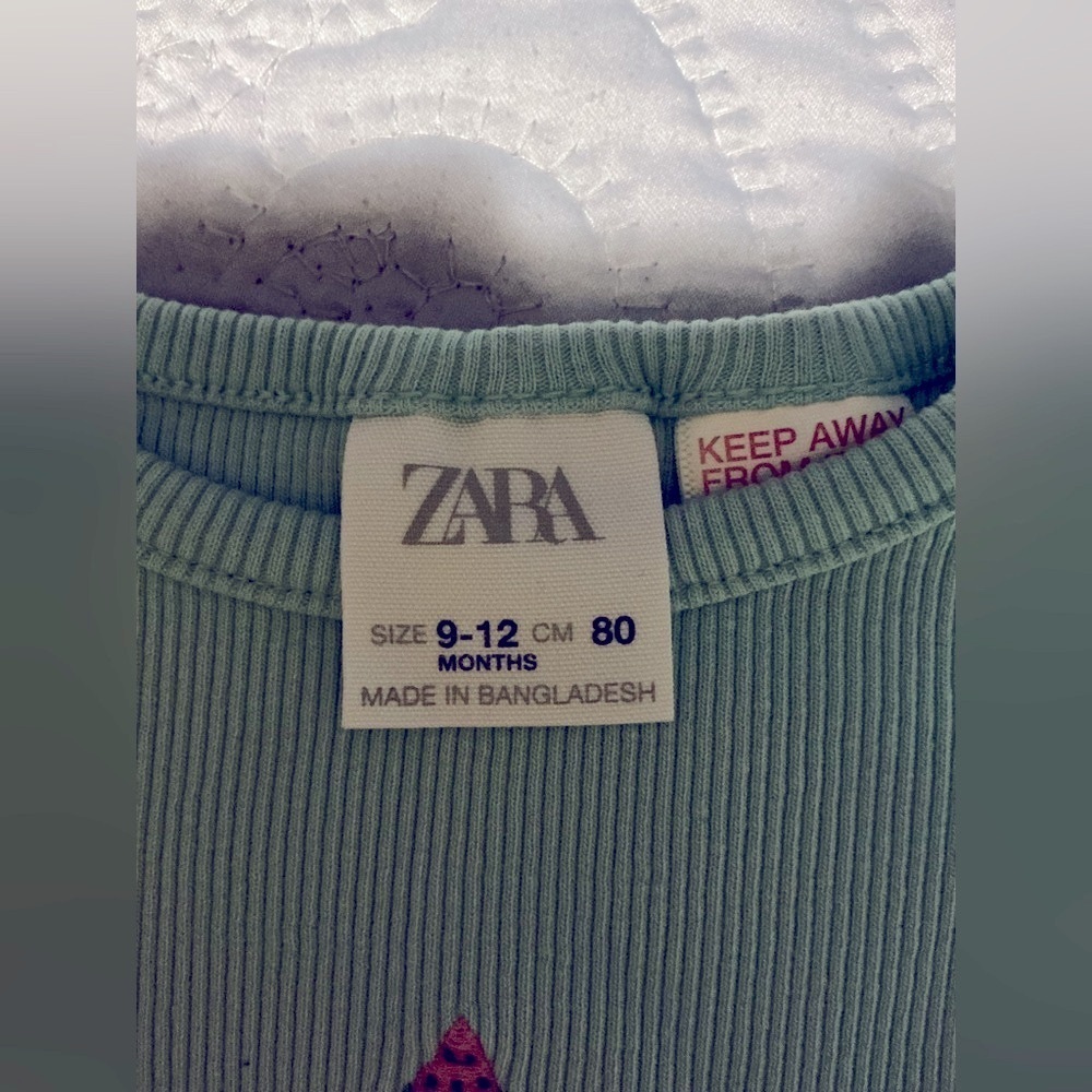 Zara Green and Tan Short Sleeve Tees Casual Collection  BUNDLES 7, Pc - Picture 11 of 16